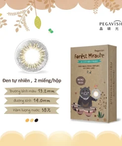 Kính Áp Tròng 1 Tháng Bronze Black Nâu Đen - Forest Miracle