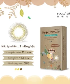 Kính Áp Tròng 1 Tháng Chestnut Nâu Vàng - Forest Miracle