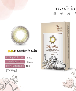 Kính Áp Tròng 1 Tháng Gardenia Nâu Đậm - Kaori Series