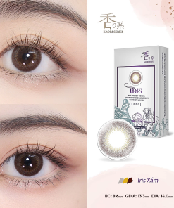 Kính Áp Tròng 1 Tháng Iris Gray Xám Đậm - Kaori Series